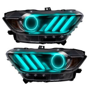 Ford Mustang DRL Headlight Kit - ORACLE Lighting - Halo Kit w/ BC1 Controller - ColorSHIFT - `15-`17 Ford Mustang DRL Headlight Kit - ORACLE Lighting - Halo Kit w/ BC1 Controller - ColorSHIFT - `15-`17